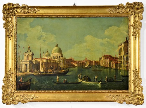 Venise, entré dans le Grand Canal de la "Chiesa della Salute" du XVIIIe